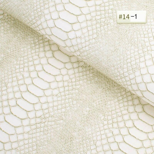 Exotic PVC Snake Leather Fabric - Chic 25cm*34cm Size for DIY Projects