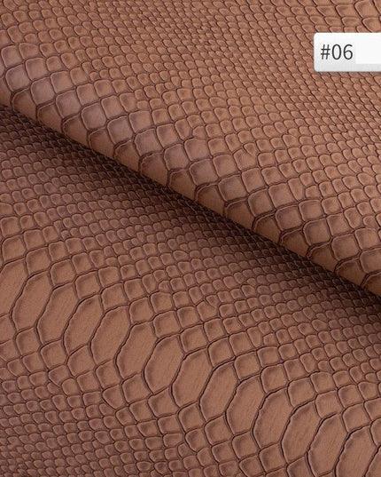 Luxury Snake Skin Pattern PVC Leather - Premium 25cm x 34cm Material for Creative DIY Projects