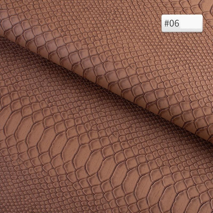 Snake Print PVC Leather Fabric - Luxurious 25cm*34cm Material for Creative DIY Projects