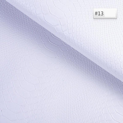 Luxury Snake Skin Pattern PVC Leather - Premium 25cm x 34cm Material for Creative DIY Projects