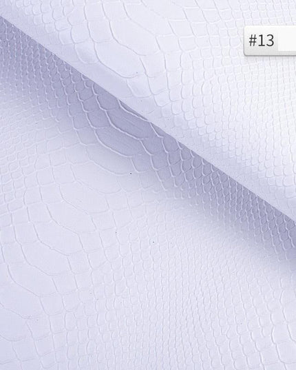Luxury Snake Skin Pattern PVC Leather - Premium 25cm x 34cm Material for Creative DIY Projects