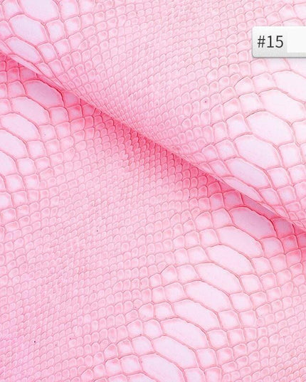 Luxury Snake Skin Pattern PVC Leather - Premium 25cm x 34cm Material for Creative DIY Projects