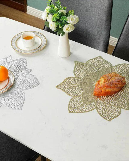 Stylish 6-Piece PVC Coaster Set for Table Protection and Elegance