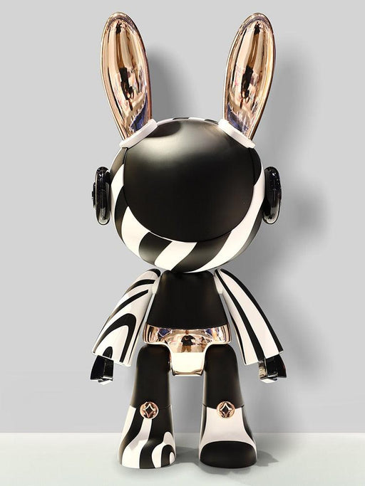 Rabbit Fashionista Doll - Innovative ABS Tabletop Artistry