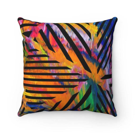 Rainbow geometric decorative cushion cover