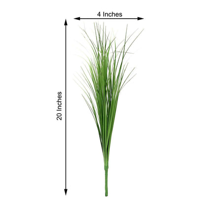 AliKopy 20" Green Artificial Grass Sprays - Indoor/Outdoor Decor, Set