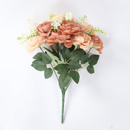 AliKopy 2-Pack 14" Silk Peony Bouquet – Lifelike Floral Arrangement