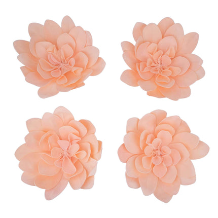 AliKopy 4 Pack 16" Blush Soft Foam Craft Daisy Flower Heads - Realisti