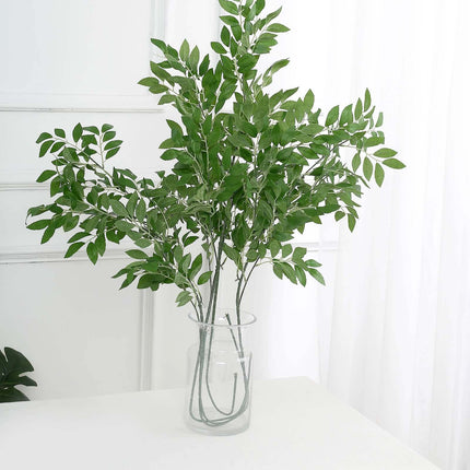 Très Elite 42" Tall Light Green Artificial Silk Beech Leaf Branches -