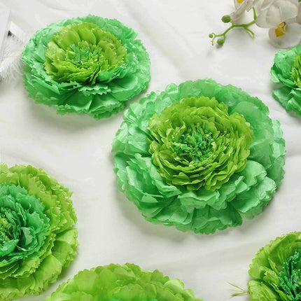 AliKopy Set of 6 Mint Green 3D Paper Carnation Flowers Wall Decor - 7"
