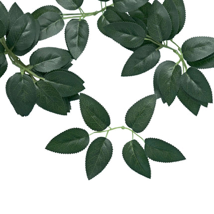 AliKopy 100 Pack Green Artificial Rose Leaves for DIY Wreaths & Garlan