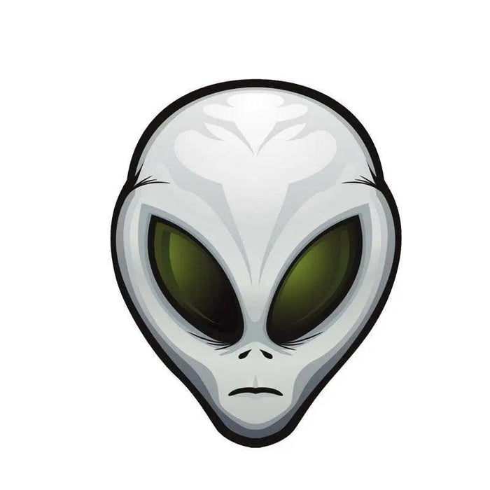 Alien UFO Reflective Car Sticker - Enhance Drive with Humor and Safety