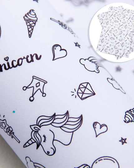 Whimsical Wonders: Deluxe Reindeer Print Faux Leather Crafting Sheets for Artistic Creations