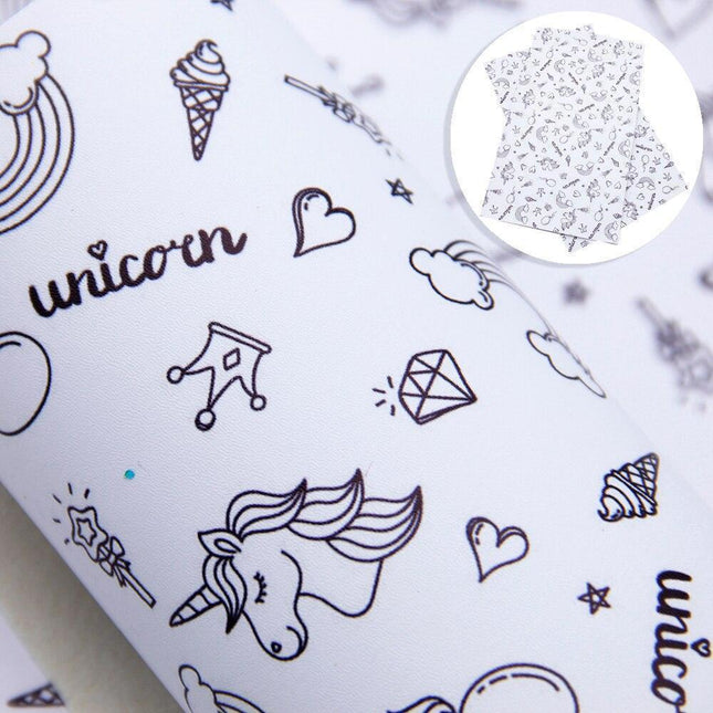 Whimsical Wonders: Deluxe Reindeer Print Faux Leather Crafting Sheets for Artistic Creations