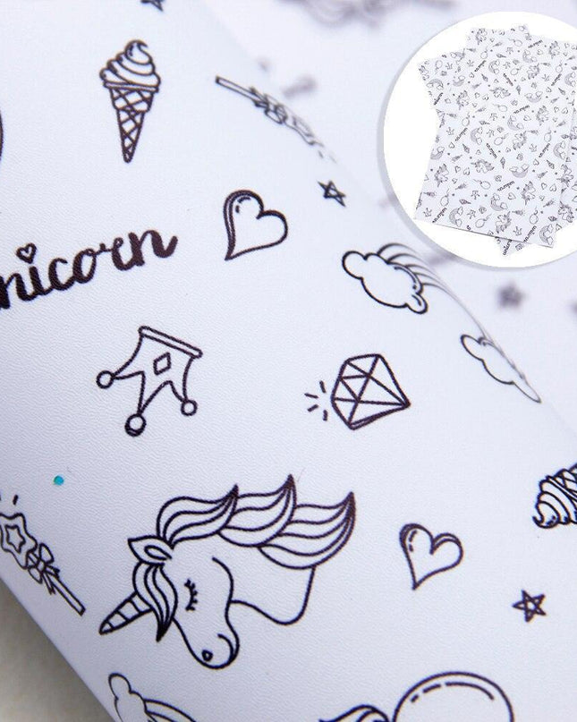 Whimsical Wonders: Deluxe Reindeer Print Faux Leather Crafting Sheets for Artistic Creations