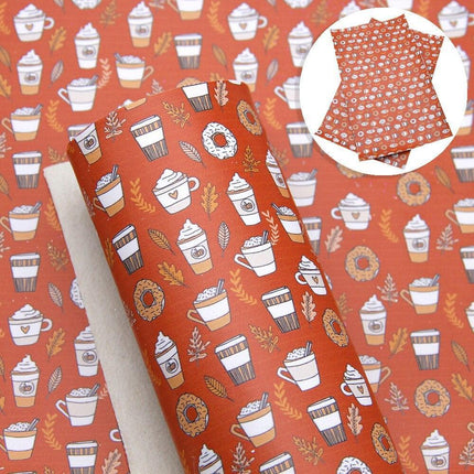 Whimsical Wonders: Deluxe Reindeer Print Faux Leather Crafting Sheets for Artistic Creations