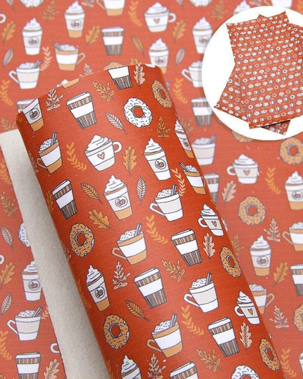 Whimsical Wonders: Deluxe Reindeer Print Faux Leather Crafting Sheets for Artistic Creations