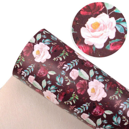 Whimsical Wonders: Deluxe Reindeer Print Faux Leather Crafting Sheets for Artistic Creations