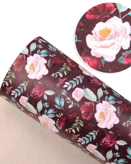 Whimsical Wonders: Deluxe Reindeer Print Faux Leather Crafting Sheets for Artistic Creations