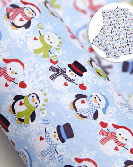 Whimsical Wonders: Deluxe Reindeer Print Faux Leather Crafting Sheets for Artistic Creations