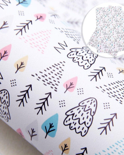 Whimsical Wonders: Deluxe Reindeer Print Faux Leather Crafting Sheets for Artistic Creations