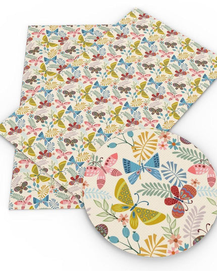 Whimsical Wonders: Deluxe Reindeer Print Faux Leather Crafting Sheets for Artistic Creations