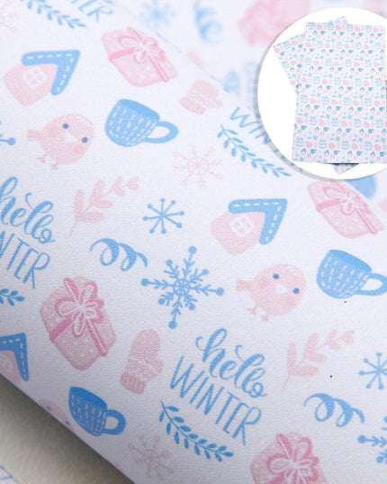 Whimsical Wonders: Deluxe Reindeer Print Faux Leather Crafting Sheets for Artistic Creations