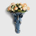 Resin Animal Head Decorative Wall Vase