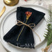 Retro-Chic Cotton Gauze Napkin Set - Handcrafted Table Linens for Vintage Dining