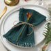 Retro-Chic Cotton Gauze Napkin Set - Handcrafted Table Linens for Vintage Dining