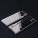 Cherry Profile Retro Black White Gradient Keycaps for MX Mechanical Keyboards