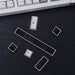 Retro Black and White Gradient Cherry Profile Keycap Set for MX Mechanical Keyboards