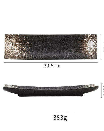 Vintage-Inspired Japanese Ceramic Sushi and Sashimi Platter