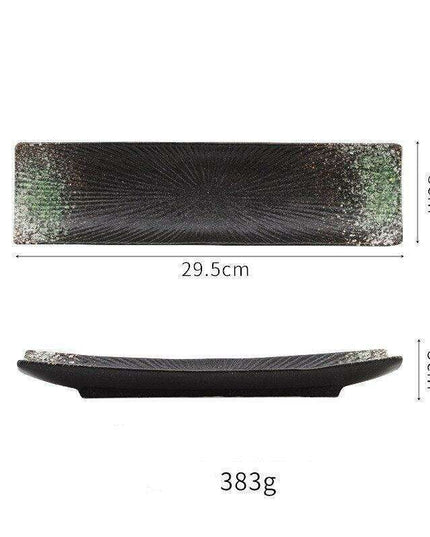 Vintage-Inspired Japanese Ceramic Sushi and Sashimi Platter