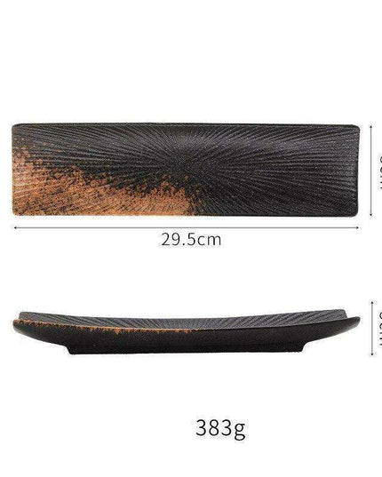 Vintage-Inspired Japanese Ceramic Sushi and Sashimi Platter