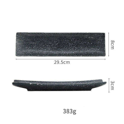 Vintage-Inspired Japanese Ceramic Sushi and Sashimi Platter