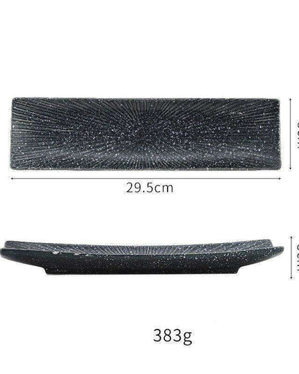 Vintage-Inspired Japanese Ceramic Sushi and Sashimi Platter