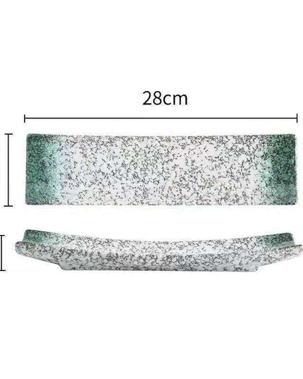 Vintage-Inspired Japanese Ceramic Sushi and Sashimi Platter