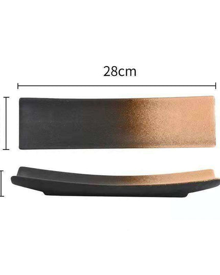 Vintage-Inspired Japanese Ceramic Sushi and Sashimi Platter