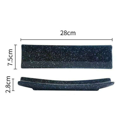 Vintage-Inspired Japanese Ceramic Sushi and Sashimi Platter