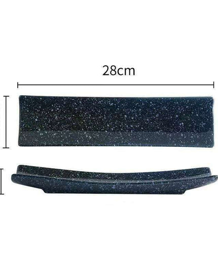 Vintage-Inspired Japanese Ceramic Sushi and Sashimi Platter