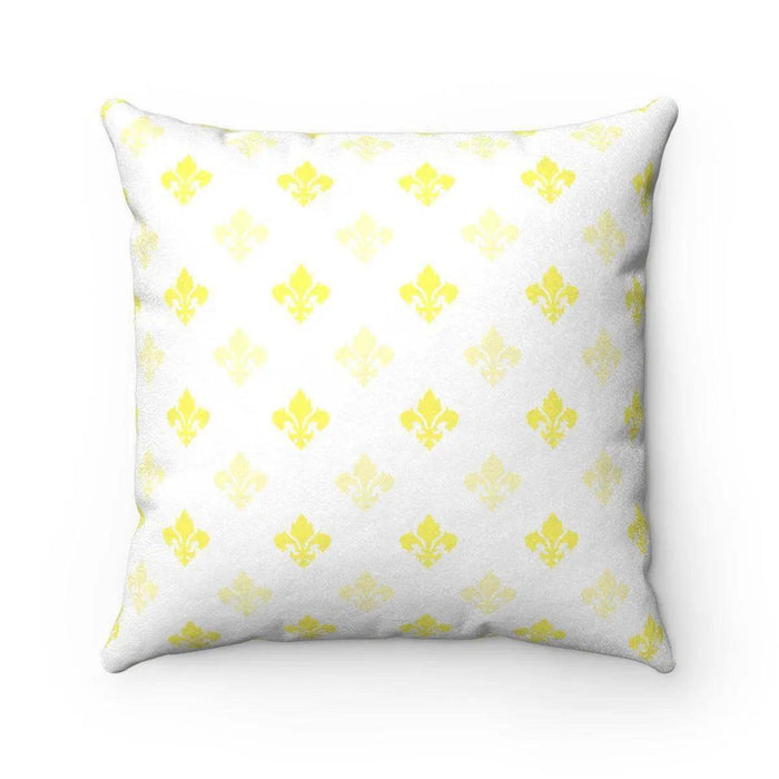 Dual-Design Reversible Damask Throw Pillow Set with Insert