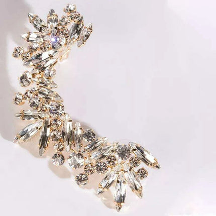 Rhinestone Ear Cuff Collection - Dazzling Crystal Clips for Trendy Women