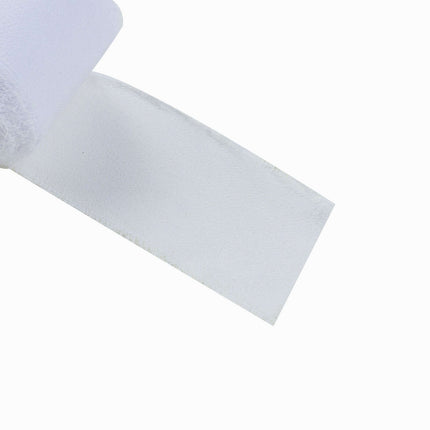 AliKopy 2 Pack 6yd White Silk-Like Chiffon Ribbon Roll - Soft & Versat