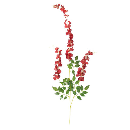 AliKopy 5 Pack Burgundy Silk Wisteria Flower Garlands, 44" Length