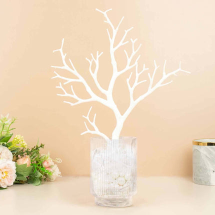AliKopy 10-Pack White Artificial Manzanita Branches - 14" for Centerpi
