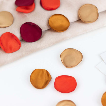 AliKopy 400-Pack Matte Silk Rose Petals - Life-Like Terracotta Confett