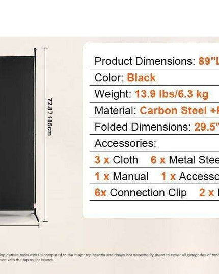 Chic Weatherproof 2-Panel Room Divider for Modern Indoor Privacy