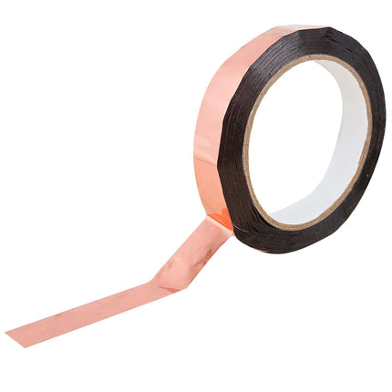 AliKopy 100 Yds Rose Gold Metallic Film Tape - Durable, Adhesive Craft