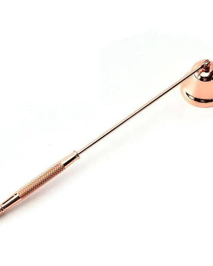 Elegant Rose Gold and Black Steel Candle Holder Set - Luxury Home Décor Collection